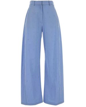 GIUSEPPE DI MORABITO Wide Trousers - Blue