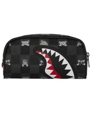 Sprayground Peeking Character Check Pouch - Schwarz
