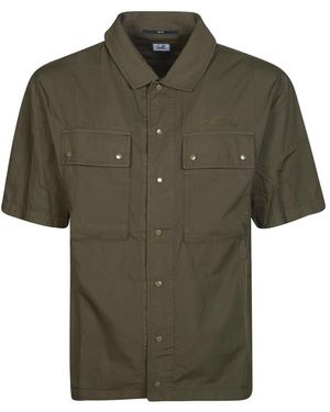 C.P. Company Short Sleeve Shirts - Vert