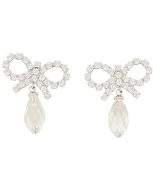 Self-Portrait Earrings - White