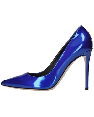 Ninalilou Schoenen ,Blauw ,Leer With Heel Pump