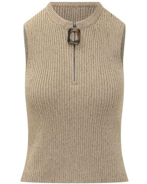 JW Anderson Sleeveless Tops - Neutro