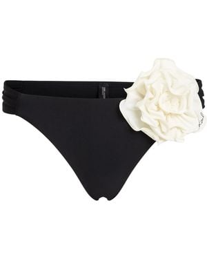 Karl Lagerfeld Bikiniunterteil Mit Blumenakzent - Schwarz