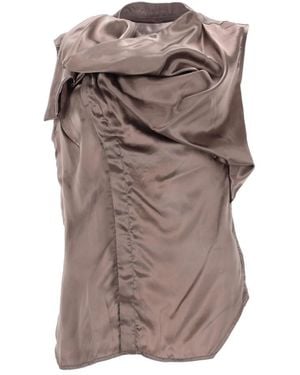 Rick Owens Sleeveless Tops - Marrón