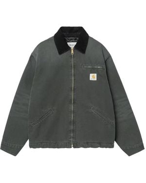 Carhartt Jassen ,Zwart ,Katoen Og Detroit Jacket - Grijs