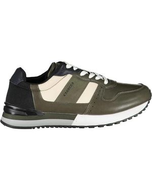 Carrera Sportliche Sneakers Mit Kontrast-Schnürsenkeln Grün - Mehrfarbig