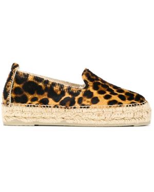 Manebí Schoenen ,Veelkleurig ,Platte Espadrilles - Bruin