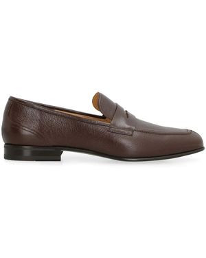 Bally Genarbte leder loafer - Braun