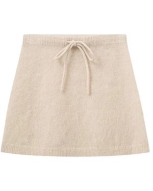 THE GARMENT Roma Mini Rok - Naturel