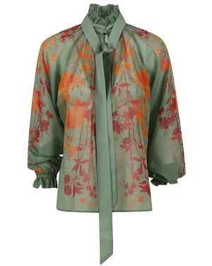 La DoubleJ Grüne Seidenbluse Stilvolles Design