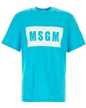 MSGM T-Shirts - Blue
