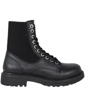 DIESEL Schoenen ,Zwart ,Leer Lace-Up Boots