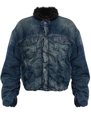 DIESEL Jassen ,Blauw ,Katoen D-Curly-Fsj 1 Jacket