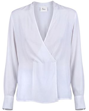 8pm Overhemden ,Wit ,Blouses - Blauw