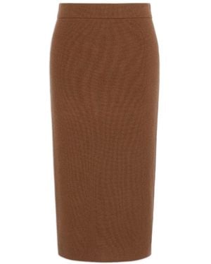 Max Mara Rokken ,Bruin ,Wol Mst Zucca Rok