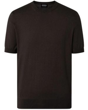 ZEGNA T-Shirts - Black