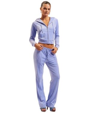 Juicy Couture Fitness ,Paars ,Madison Hoodie - Blauw