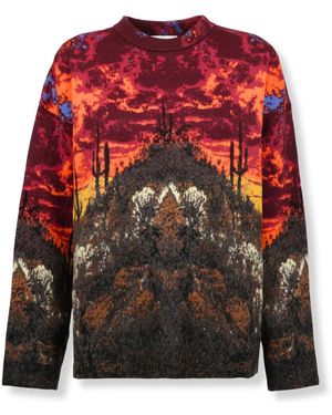 Laneus Round-Neck Knitwear - Rouge