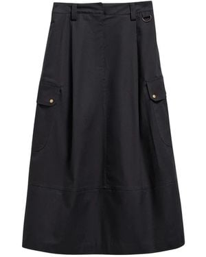 Barbour Carly Midi Rock - Schwarz