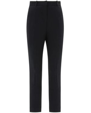 McQueen Tailored Crepe Hosen - Schwarz