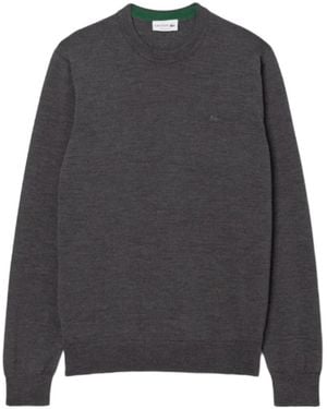 Lacoste Rundhals-Strickpullover - Grau