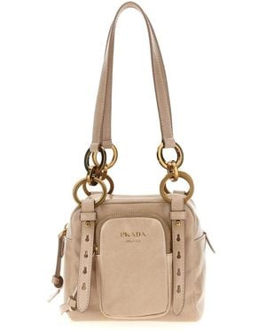 Prada Shoulder Bags - Natural
