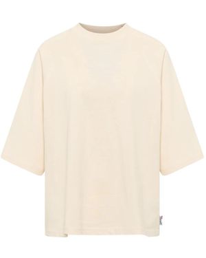 carlo colucci Premium Familien Oversize T-Shirt - Natur