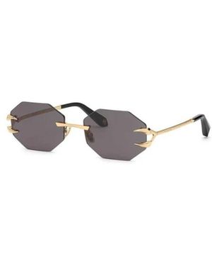 Roberto Cavalli Accessoires ,Geel ,Fang Collection Zonnebril