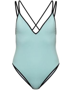 Balmain One-Piece Swimsuit - Blauw