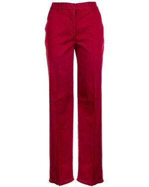 Via Masini 80 M612Le816-P Rechte Pijpen Broek - Rood