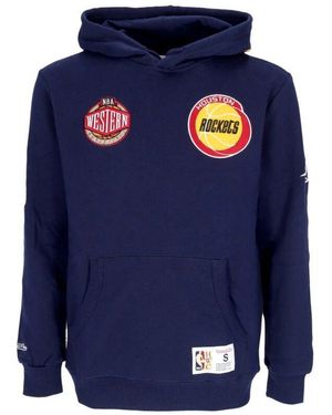Mitchell & Ness Houston Rockets Fleece Hoodie - Blau