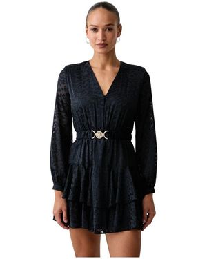 Guess Kleedjes ,Blauw ,Clarisse Mini-Jurk - Zwart