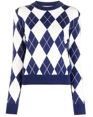 MSGM Knitwear > Round-neck Knitwear - Blauw