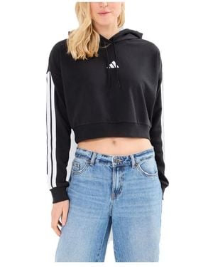 adidas 3S Ft Cro Hd Hoodie - Zwart