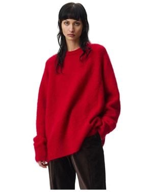 Adnym Atelier Oversized Strick Mit Sattelschulternaht - Rot