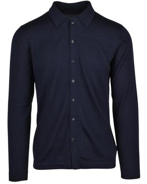 Slowear Cardigan Mit Kragen - Blau