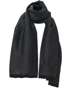 Kocca Accessoires ,Zwart ,Wol Lange Rechthoekige Sjaal