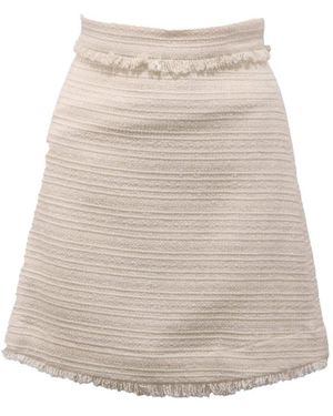 Marella Rokken ,Wit ,Katoen Higher Rok - Naturel