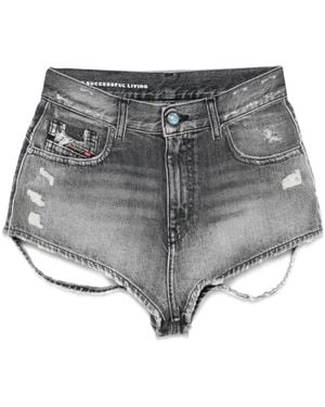 DIESEL Denim Shorts - Gris