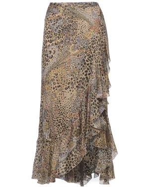Etro Midi Wikkelrok - Bruin