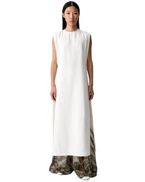 ViCOLO Linnenmix Maxjurk - Wit