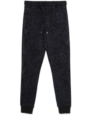Etro Marineblaue Jogginghose Aus Baumwollfleece