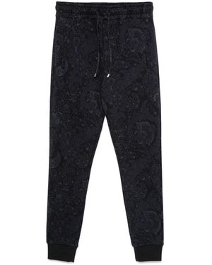 Etro Marineblaue Jogginghose Aus Baumwollfleece