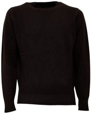 FILIPPO DE LAURENTIIS Round-Neck Knitwear - Nero
