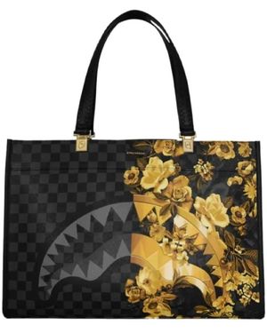 Sprayground Tassen ,Veelkleurig Floral Remix Tortuga Tote - Zwart
