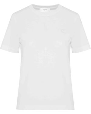 Beatrice B. T-Shirt Mit Gesticktem Logo - Weiß