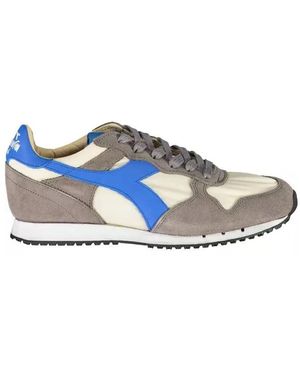 Diadora Graue leder stylische sneaker - Blau