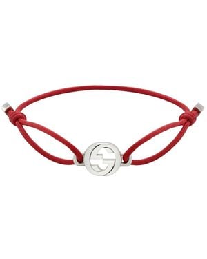 Gucci Interlocking Cord Bracelet - Rot