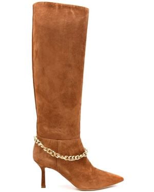 Ninalilou Heeled Boots - Brown