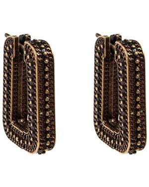 Versace Accessoires ,Geel ,Axis Oorbellen - Bruin